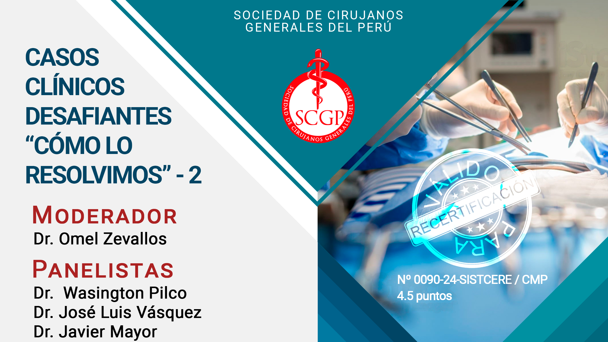 AFICHE SCGP CASOS 2 26 SEPTIEMBRE 2024 YOUTUBE