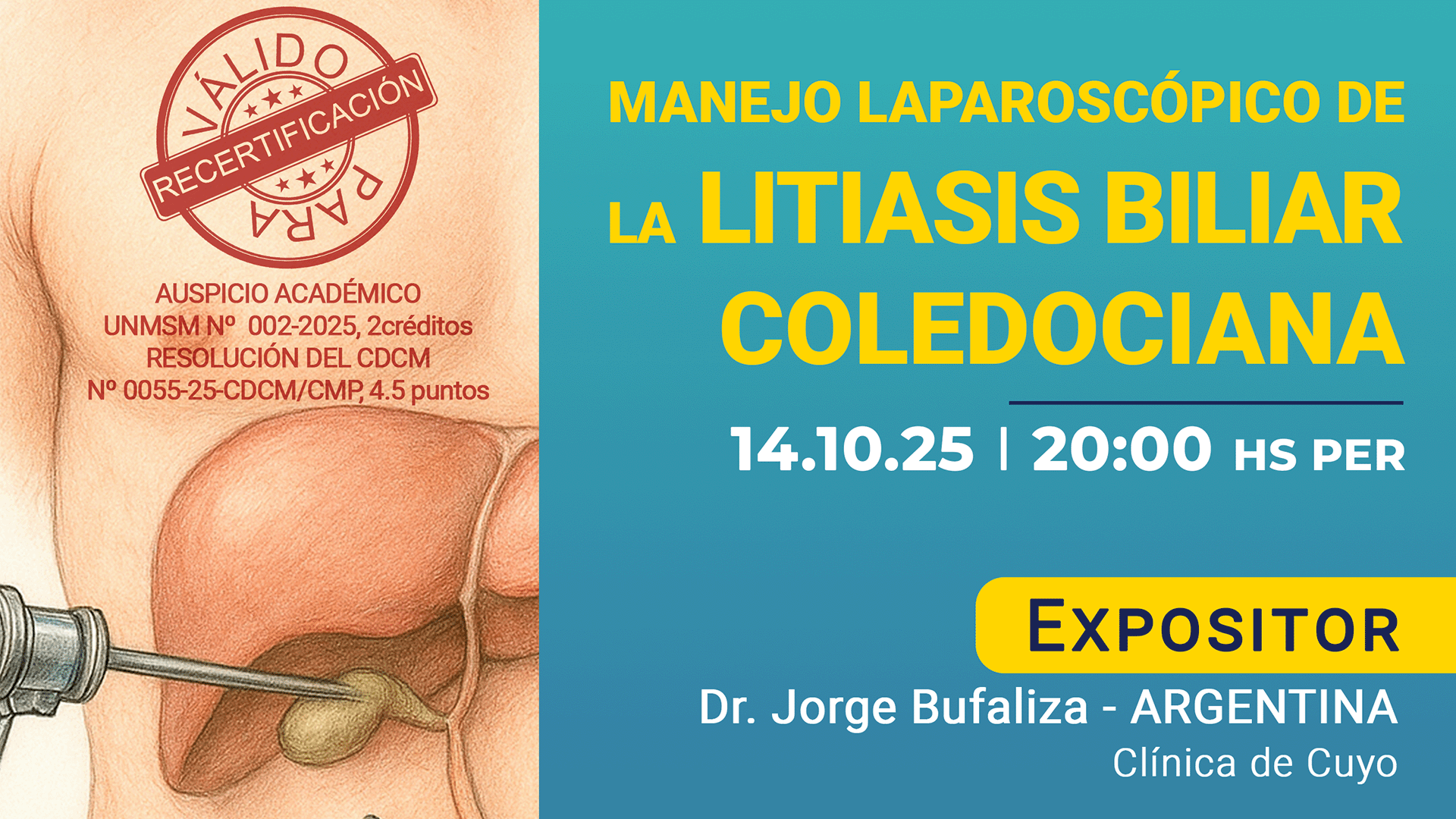 AFICHE SCGP YOUTUBE MARTES 14 OCTUBRE 2025