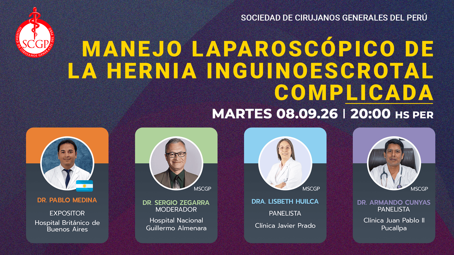 Afiche Martes 8 setiembre YouTube